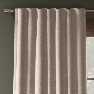 Set of 2 Target Threshold Blackout
Embossed Velvet Curtain Panel Tan Cream 50x63